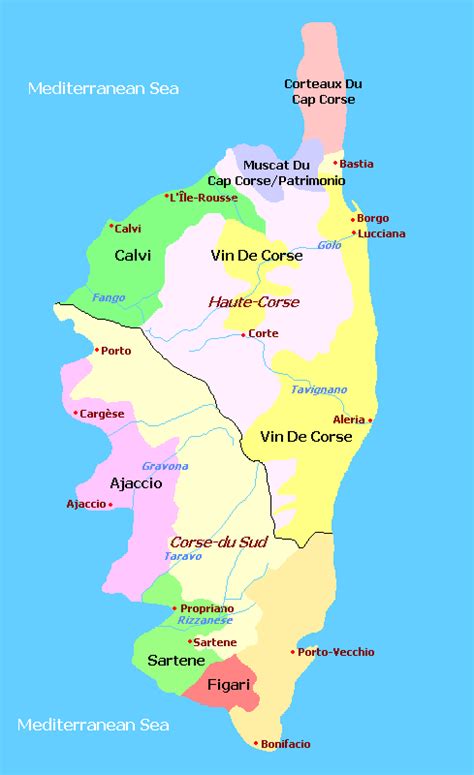 Corsica Wine Regions, France