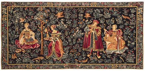 Medieval Tapestry Wall Hanging Seignorial Scene | Etsy | Medieval ...