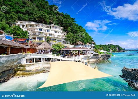 Boracay, Philippines - Nov 18, 2017 : West Cove Resort Surrounding Tropical Sea, Which is Famous ...