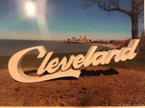 Cleveland Signature Sign Physical Print - Etsy