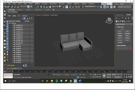 Sofa L Shape 3D Model | Download Scientific Diagram