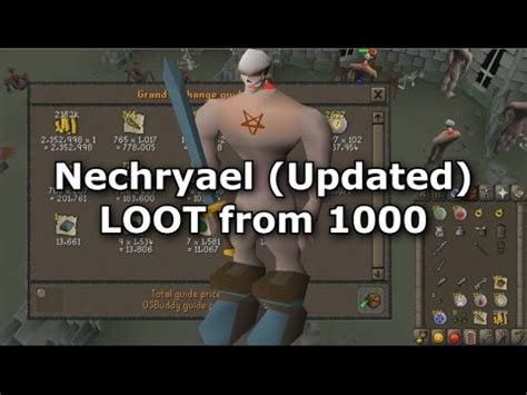 OSRS: Nechryael LOOT from 1000 (new drops) 950k+ GP/hr (w/ Calcs) - YouTube