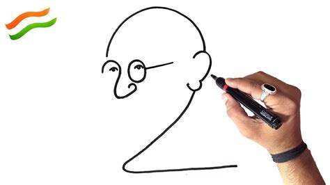 Share 71+ gandhiji sketch image super hot - seven.edu.vn