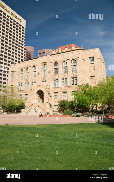 Arizona Phoenix City Hall Office buildings in background Stock Photo - Alamy