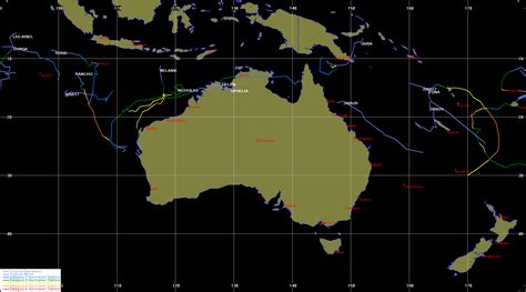 July 2007 to June 2008 Tropical Cyclones in the Australian Region. 2007 ...