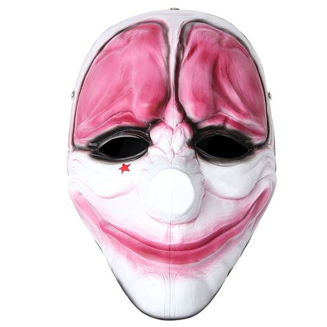 Payday2 Mask Clown Dallas Chains HOXTON Wolf Resin Mask Halloween ...