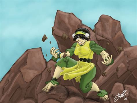 Adult Toph Earthbending by JakarNilson on DeviantArt