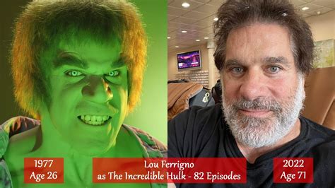 The Incredible Hulk (TV series) the cast from 1977/82 to 2022 Then and ...