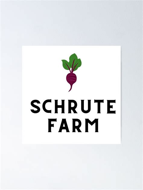 "Dwight Schrute beet farm" Poster for Sale by AKblue | Redbubble