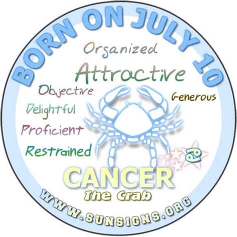 July 10 Zodiac Horoscope Birthday Personality - SunSigns.Org