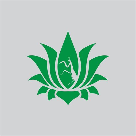 A minimal lotus mantis logo. An excellent logo suitable for any ...