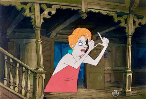 The Rescuers Madame Medusa Production Cel (Walt Disney, 1977) | Disney, Disney villains, Classic ...