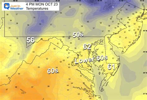 October 23 Some Inland Frost And The Big Warm Up This Week - Just In Weather