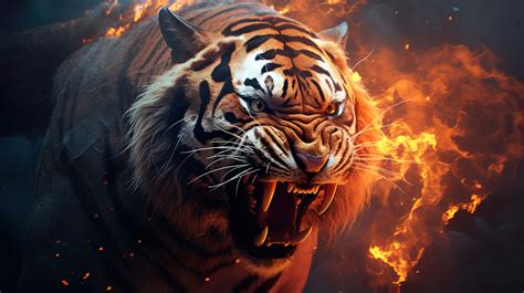 Angry Siberian Tiger Wallpaper