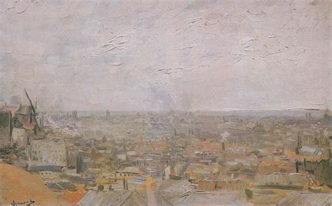 View of Paris from Montmartre Painting by Vincentvan Gogh - Fine Art America