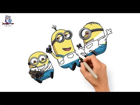 How to draw the minions the rise of gru tutorial – Artofit