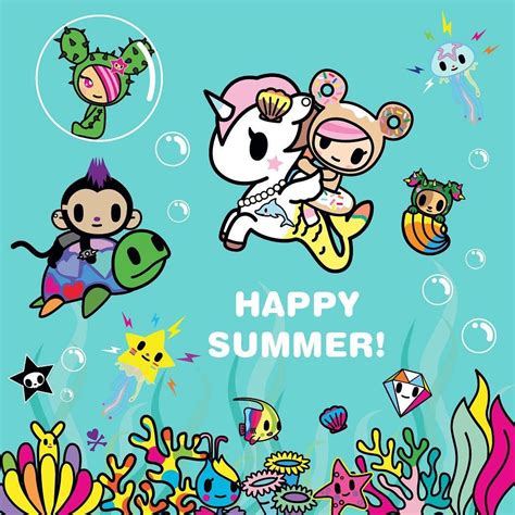 Happy first day of Summer! ☀️Hooray! #tokidoki #Mermicorno Cute ...