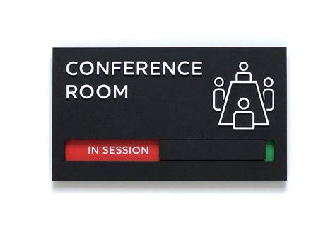 Buy Kubik Letters Conference Room Sign - Do Not Disturb Sign - Meeting in Progress Door Sign ...