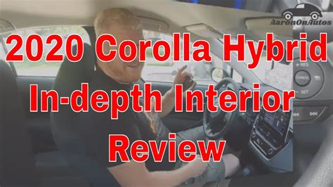 2020 Toyota Corolla Hybrid interior review – Aaron on Autos