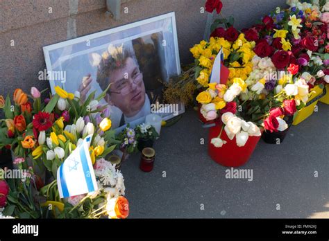 Place of death of Boris Nemtsov -On the bridge near the Kremlin in a ...