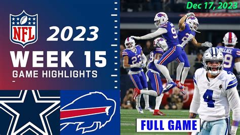 Dallas Cowboys vs Buffalo Bills Week 15 FULL GAME 12/17/2023 | NFL ...