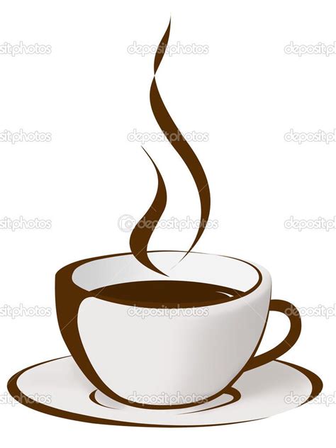 Cup of coffee with steam | Coffee drawing, Coffee painting, Coffee cup art