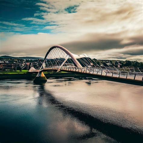 Premium AI Image | Peace Bridge in Derry