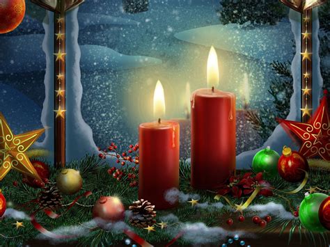 Christmas Candle Wallpapers - 4k, HD Christmas Candle Backgrounds on WallpaperBat