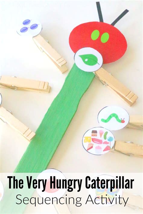 The Very Hungry Caterpillar Sequencing Printable | School Time Snippets