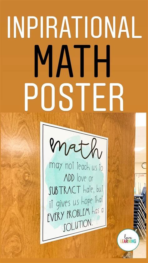 Math Poster - Use for Bulletin Boards or Classroom Decor | Math poster ...