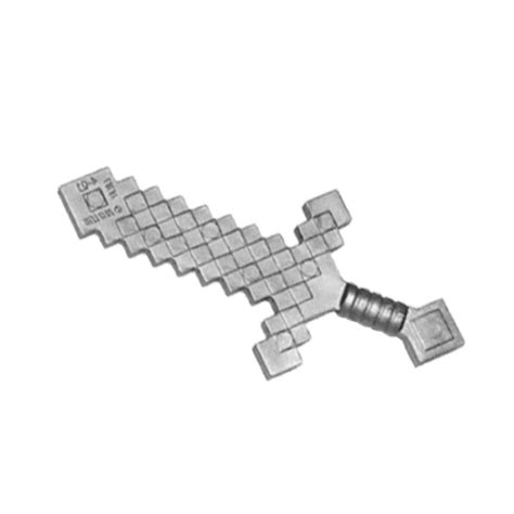 Lego® 18787, 6089098 Minecraft, weapon, sword pixelated, flat silver