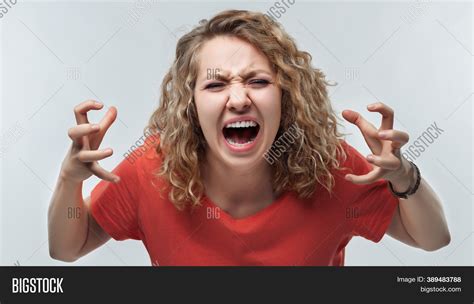 Angry Blonde Woman Image & Photo (Free Trial) | Bigstock