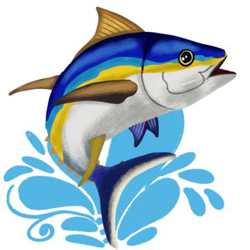 Tuna Illustration, Tuna, Fish, Tuna Fish PNG and Vector with ...