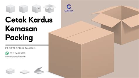 Cetak Kardus Kemasan Packing - Jakarta | PT Cipta Rodha Tangguh | PT Cipta Rodha Tangguh ...