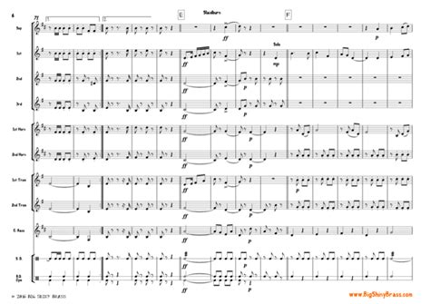 Marching on - Little Shiny Brass - for Junior Brass Band | PDF sheet music by Matt Kingston.com