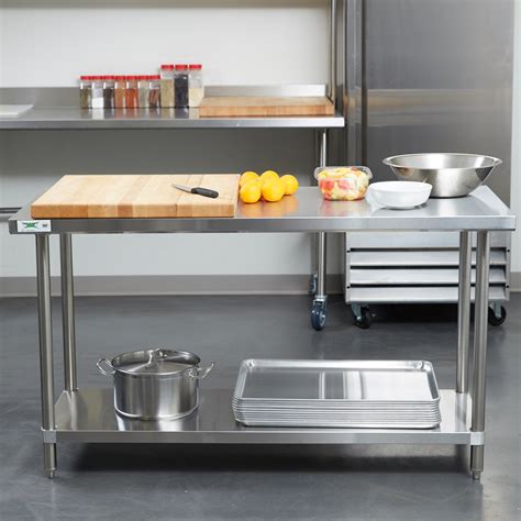 Regency 24" x 60" All 18-Gauge 430 Stainless Steel Commercial Work ...