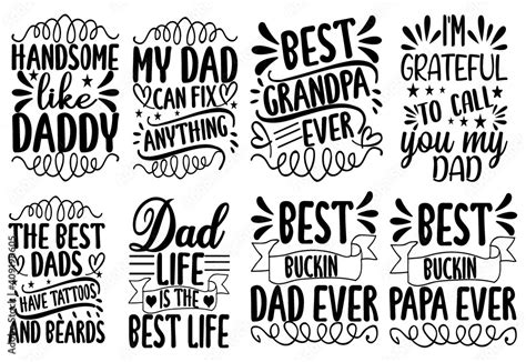 Dad SVG, dad cut file Bundle, dad quotes SVG Bundle, dad design vector ...