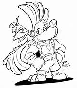 Banjo Kazooie Coloring Page Pages sketch template