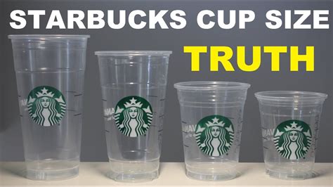 STARBUCKS CUP SIZES JUSTIFIED (EXPERIMENT) - YouTube