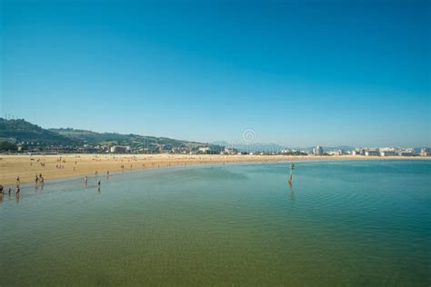 Laredo Beach View in December Stock Photo - Image of reflect, surf ...