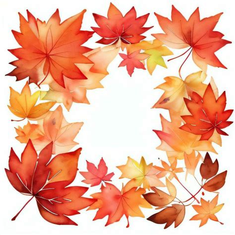 Watercolor Fall Leaves Clipart 29999427 Stock Photo at Vecteezy