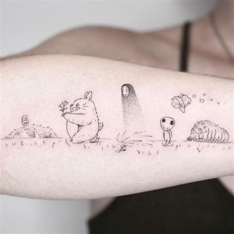 Studio Ghibli tattoo by pt78tattoo #pt78tattoo #StudioGhibli #anime #manga #movie #totoro # ...