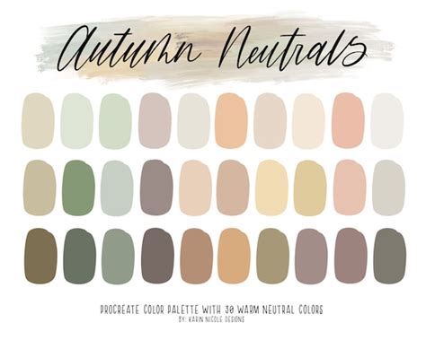 Neutral Pastel Color Palette