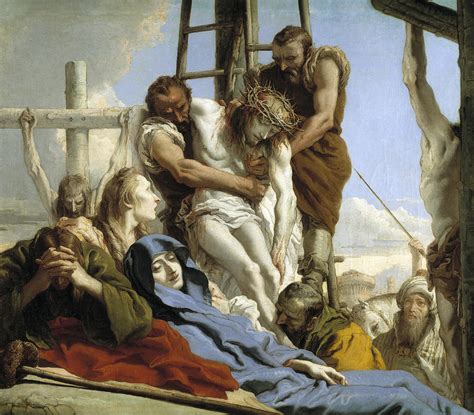 The Deposition Painting by Giovanni Domenico Tiepolo - Pixels