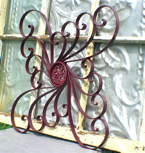 2024 Latest Outdoor Wrought Iron Wall Art