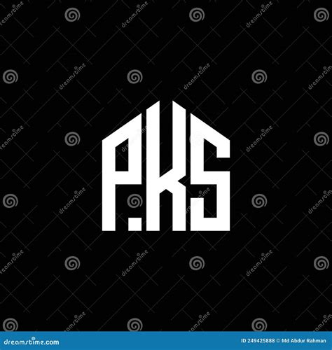 PKS Letter Logo Design on BLACK Background. PKS Creative Initials ...