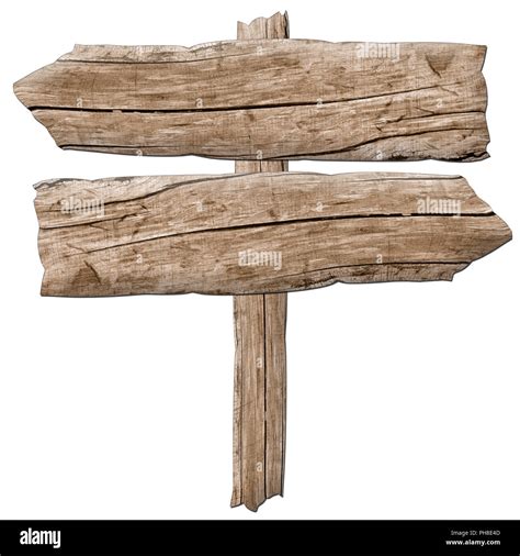 old wooden sign board arrow Stock Photo - Alamy