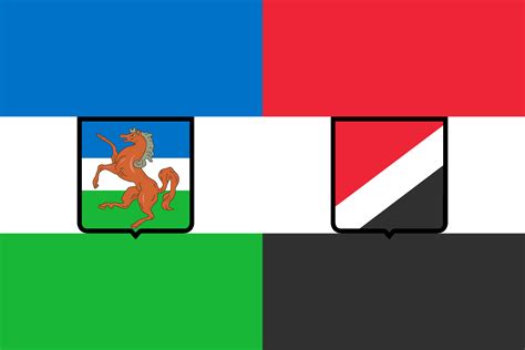 a flag of a hypothetical molossia-sealand union in the style of austria ...