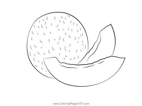 Melon Coloring Page for Kids - Free Melon Printable Coloring Pages Online for Kids ...