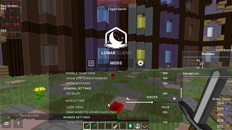 Best Lunar Client Settings For Fps In Minecraftbest